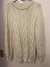 Unisex. Hand Knitted Aran