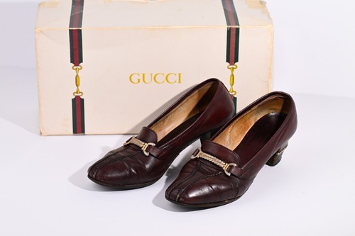 Vintage gucci burgundy leather - vintage,