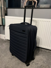 Blue away luggage softside bigger carry on, broken handle easily fixable