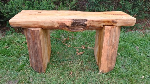 Handmade sweet chestnut bench