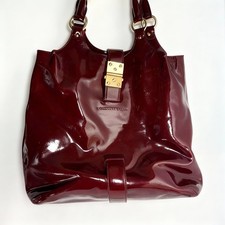 Twenty8Twelve by S. Miller Red Patent Leather Tote Shoulder Bag 2008-09 Season