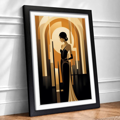 Art deco woman minimalism - deco,