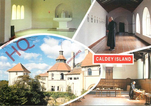 Picture postcard caldey - picture, postcard-:caldey