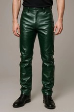 Men's Leather Forest Green