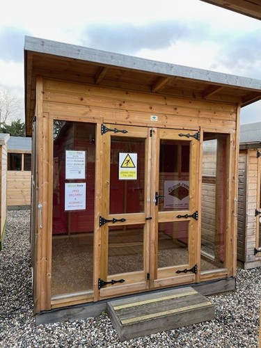 8x8 pent studio summerhouse - pent,