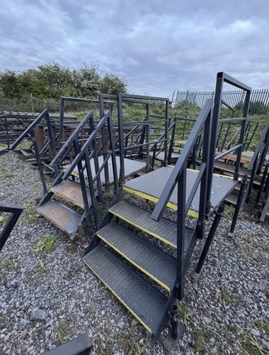 Metal steel steps staircase - metal,
