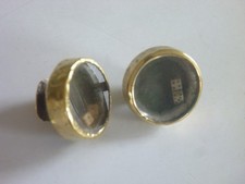 Brass Dice Cufflinks - Vintage