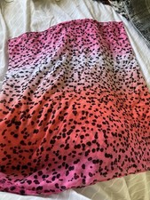 Women’s Three-Tone Pink Cheetah Print Scarf, One Size, New Without Tags