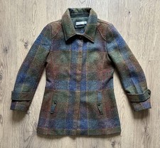 AVOCA IRELAND - Plaid Wool & Cashmere Coat (S/M) (Brora/Erbie/Toast)
