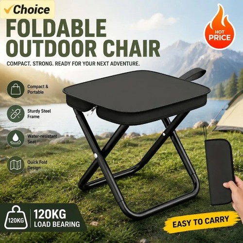 Portable folding stool - folding,