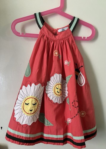 Toddler coral embroidered - coral,