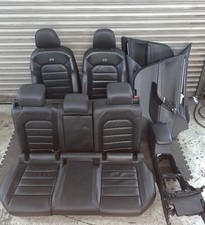2013-2019 VOLKSWAGEN VW GOLF R MK7.5 4DR BLACK LEATHER SEATS HEATED DOOR PANELS 