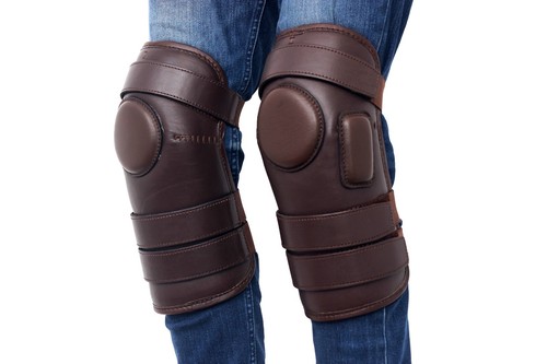 Polo riding knee - pads, leather