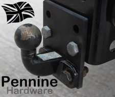 Adjustable Tow Bar Levelling Plates - 10mm 3 Different Sizes Black