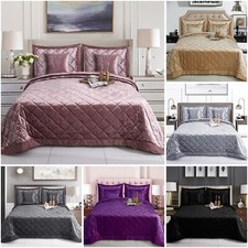 5 Pcs Velvet Quilted Bedspread