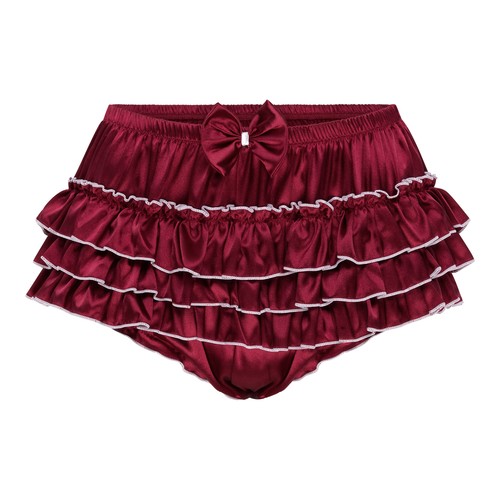 Satini frilly sissy ruffled - satini,