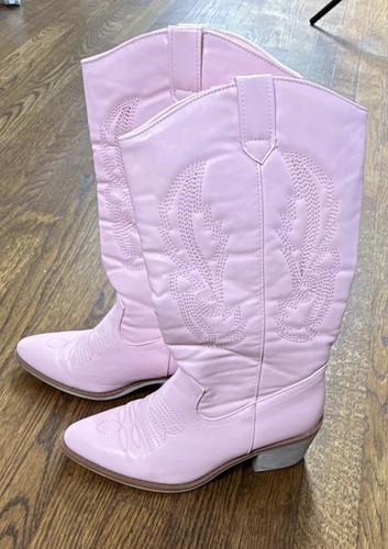 Women pink western cowboy - pink,