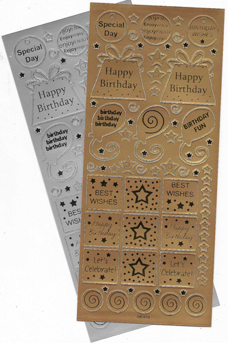 Birthday peel off sticker - off,