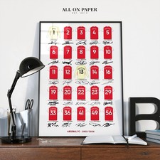 ARSENAL 2026 SIGNED PRINT