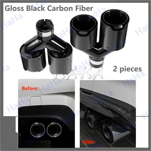 Dual car carbon fiber exhaust - car,