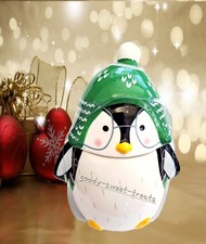 New Penguin Ceramic Cookie Jar