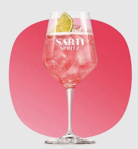 One sarti rosa spritz pedestal - one,