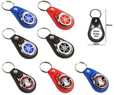 YAMAHA, and YAMAHA VIRAGO XV, Leather Look Key Ring