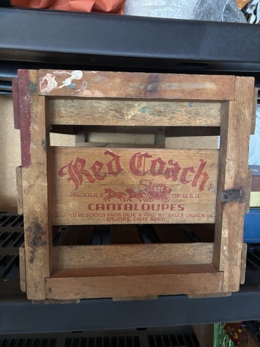 Antique wooden crate - , coach