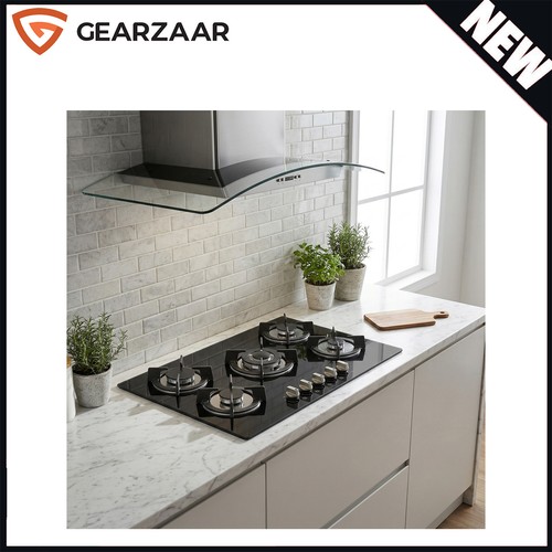 Gas hob tempered glass - gas,