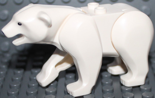 Lego white large polar bear - lego,