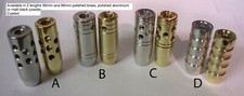 Muzzle Brakes in various fittings, lengths and finishes