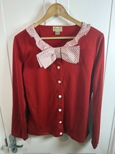 Lindy Bop Red Cardigan Top UK