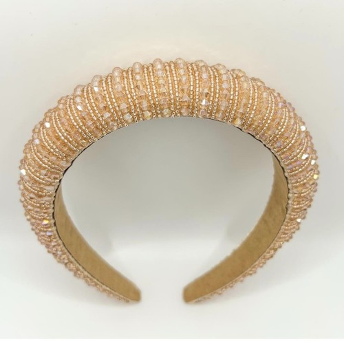 Gold crystal jewel embellished