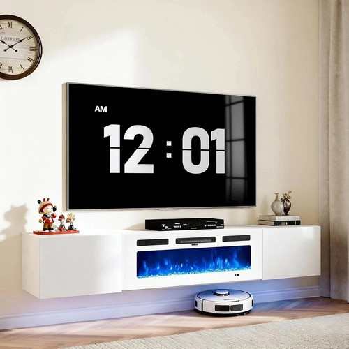 Floating tv stand with - 70'',