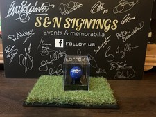 Dennis Taylor signed Blue Snooker Ball in display box  *private signing* COA