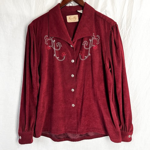 Scully western shirt red - scully,