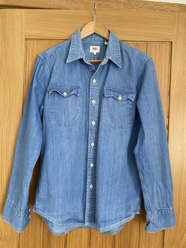 Levi denim shirt orange - denim,