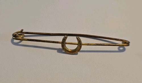 Vintage gilt horseshoe long - gilt,