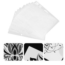  2 Pack Retro Lace Template Craft Paint Stencil Hollow Out Stencils