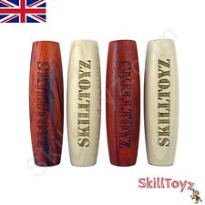 Kururin Table Skittle Flip Over Desk Skill Toy Padauk or Maple Hardwood  UK SHOP