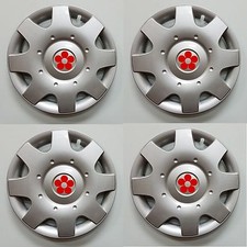 16" RED DAISY FLOWER Hubcap