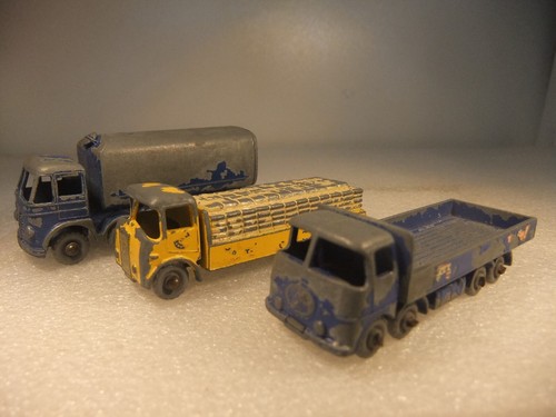 Vintage lesney lorries - 3x,