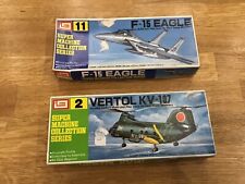 Vintage IMAI Military Aviation Model kits x 2 - F-15 Eagle & Vertol KV-107