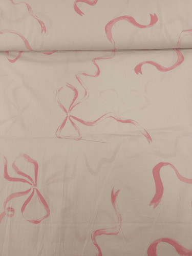 Pink bow streamer 100 - bow, 100%