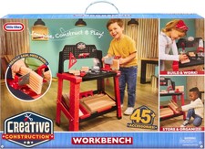 Little Tikes Creative Construction Workbench Pretend Play Construction Toy