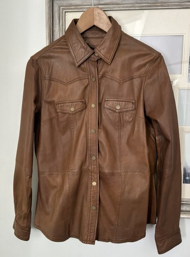 Massimo dutti leather western - dutti,