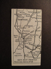 SCARCE WILLS THREE CASTLES BOER WAR  TRANSVAAL SERIES MAPS WHITE BORDER #38