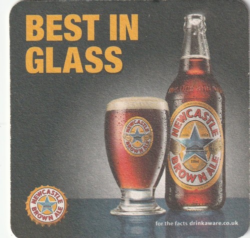 Beer mat newcastle breweries - beer,