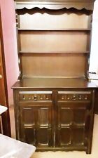 Furniture Direct Oak Dresser Cabinet - Dark Wood Tone