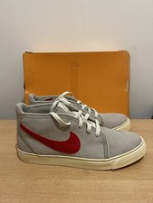 Nike Toki VTNG vintage Suede Lace Up Trainers Grey  red mid top trainers UK 9